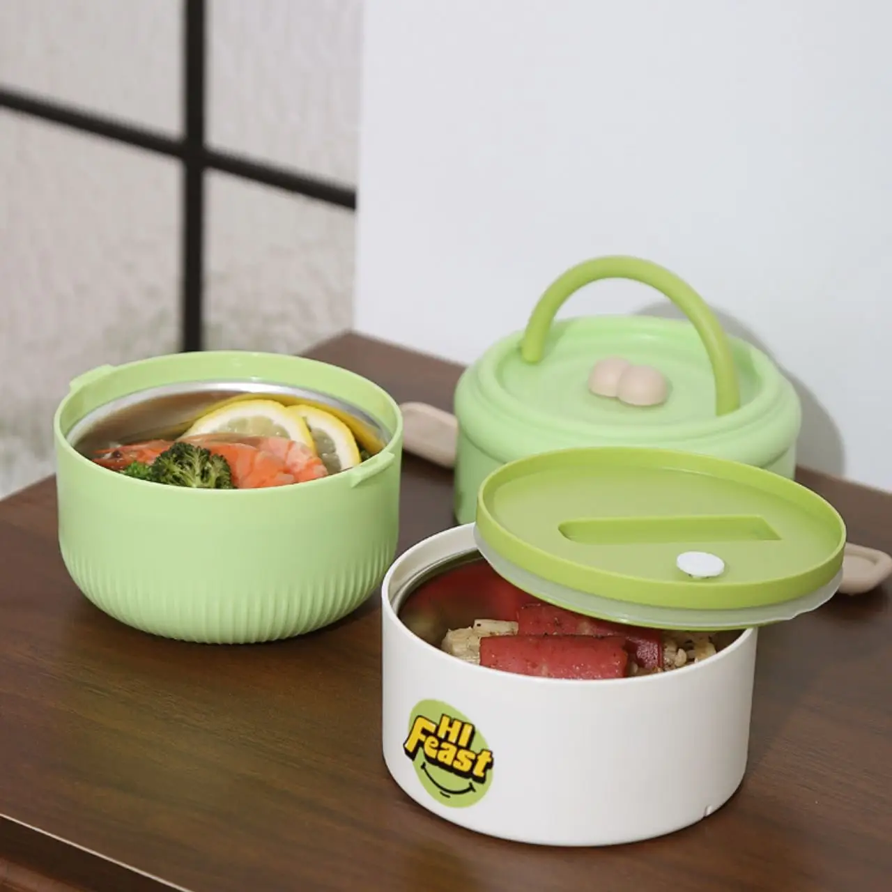 Seallock 316 Stainless Steel 2-Layer Lunch Box (940ml) | Wholesale Stainless Steel Lunch Boxes for Bulk Supply - Image 2