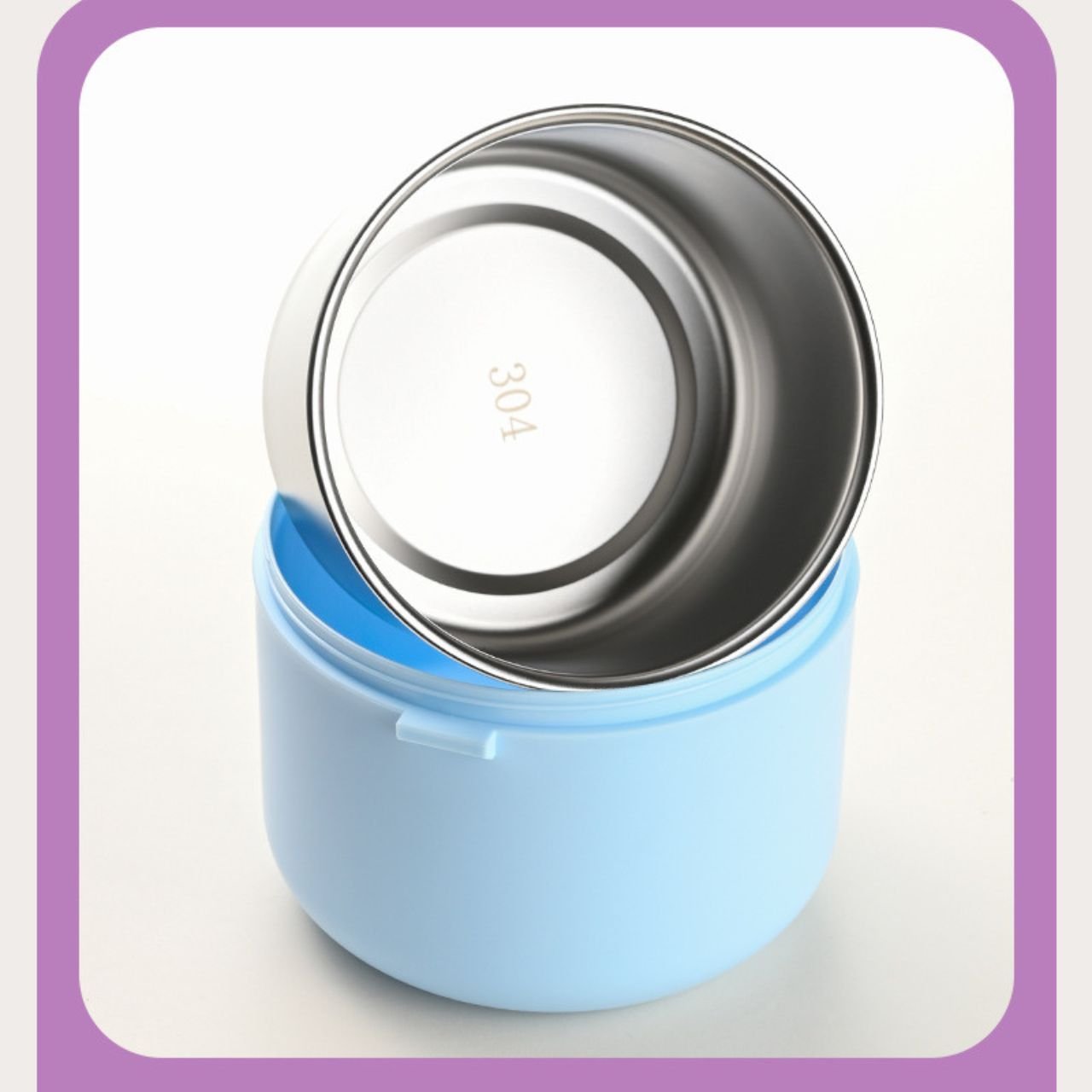 Stainless Steel Lunch Box with Foldable Spoon | 2 Layer | Double Wall Insulation | Leakproof | Portable & Secure Lock | 1280 ML | Assorted Colors | Box Packing - Image 5