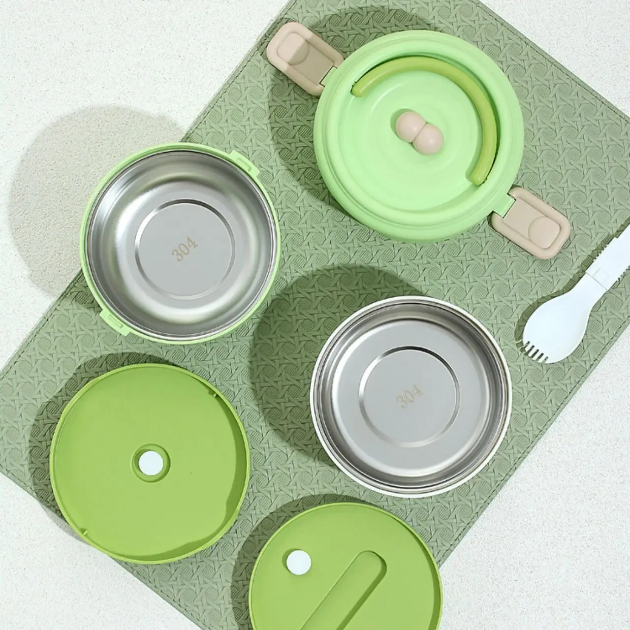 Seallock 316 Stainless Steel 2-Layer Lunch Box (940ml) | Wholesale Stainless Steel Lunch Boxes for Bulk Supply - Image 3