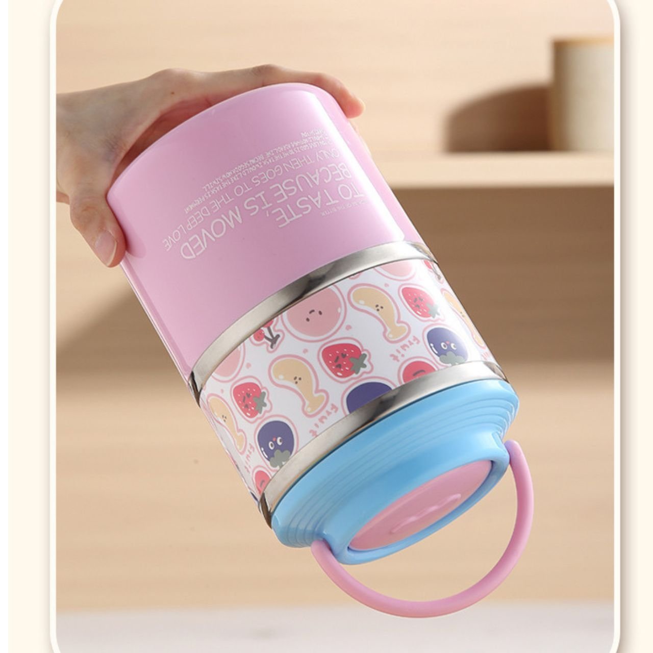 Stainless Steel Lunch Box | Double Wall Insulation | 2 Layer | Portable & Leakproof | Secure Lock with Handle | 1060 ML | Assorted Colors | Box Packing - Image 10
